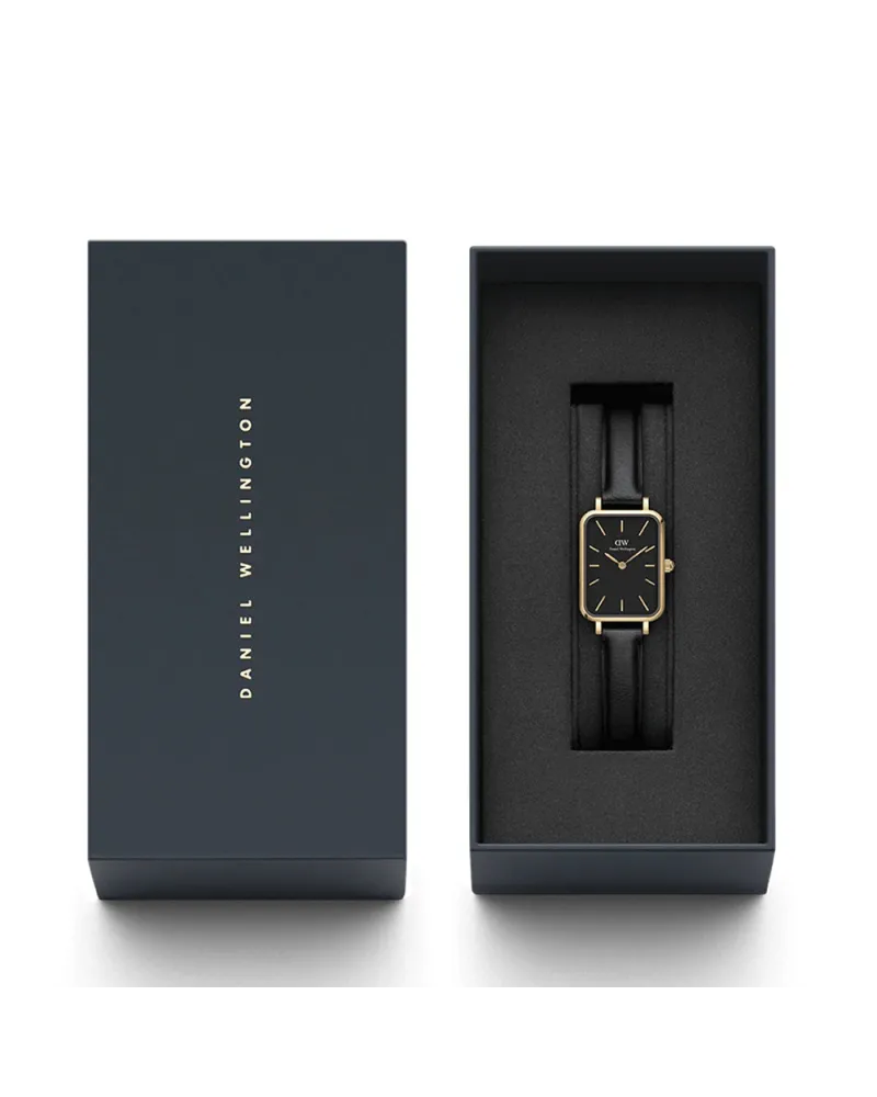 ZEGAREK DAMSKI DANIEL WELLINGTON Quadro Pressed Sheffield Gold 20mm DW00100560 + BOX