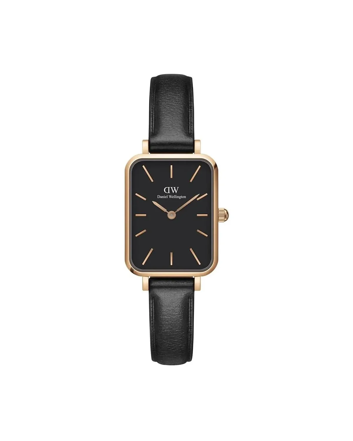 ZEGAREK DAMSKI DANIEL WELLINGTON DW00100435 - Quadro Pressed Sheffield Rose Gold 20mm + BOX