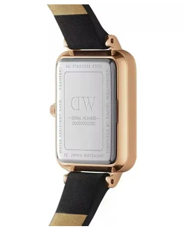 ZEGAREK DAMSKI DANIEL WELLINGTON DW00100435 - Quadro Pressed Sheffield Rose Gold 20mm + BOX