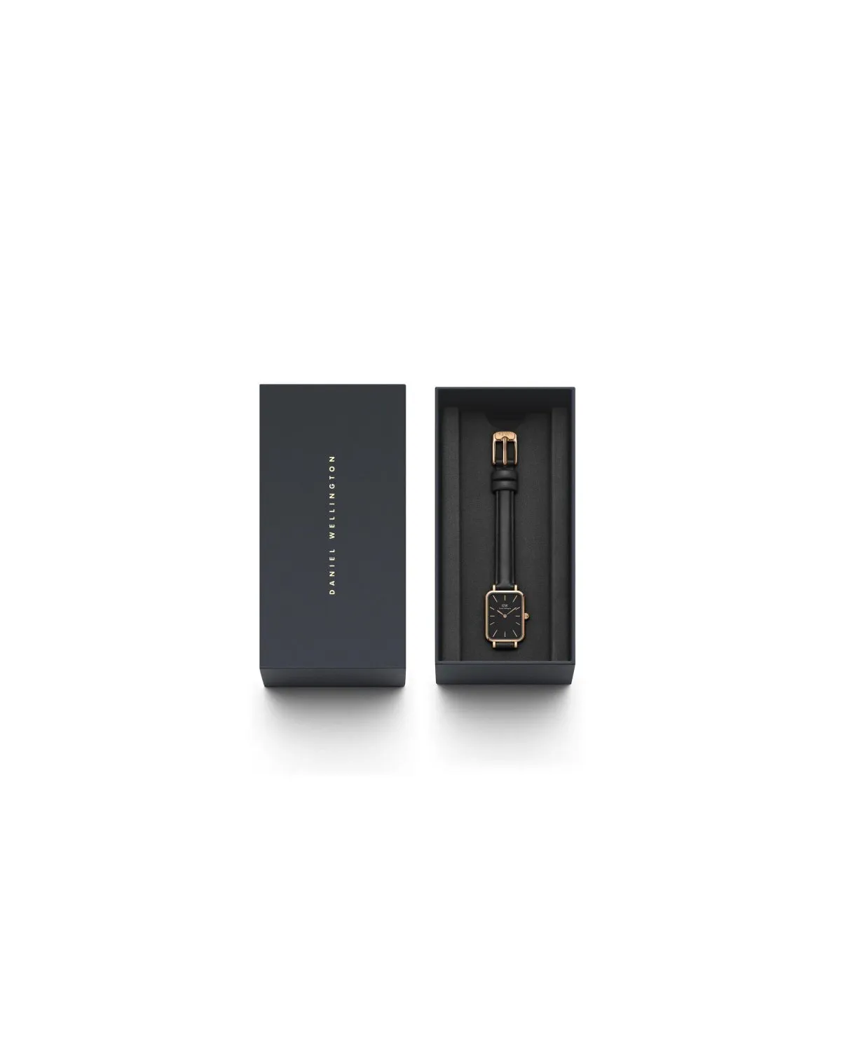 ZEGAREK DAMSKI DANIEL WELLINGTON DW00100435 - Quadro Pressed Sheffield Rose Gold 20mm + BOX