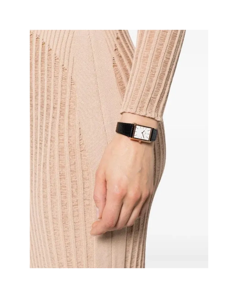 ZEGAREK DAMSKI DANIEL WELLINGTON Bound Black Crocodile Rose Gold 24mm DW00100698 + BOX ZEGAREK DAMSKI DANIEL WELLINGTON Bound Black Crocodile Rose Gold 24mm DW00100698 + BOX