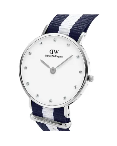 ZEGAREK DAMSKI DANIEL WELLINGTON Glasgow Silver DW00100082 + BOX