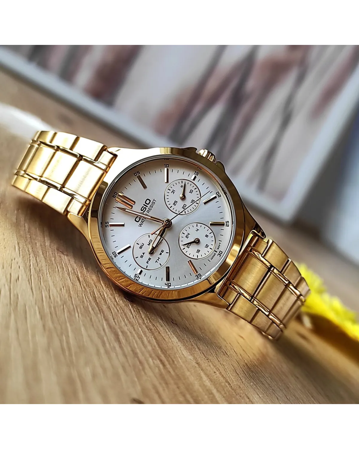 ZEGAREK DAMSKI CASIO LTP-V300G-7A (zd566b) + BOX ZEGAREK DAMSKI CASIO LTP-V300G-7A (zd566b) + BOX