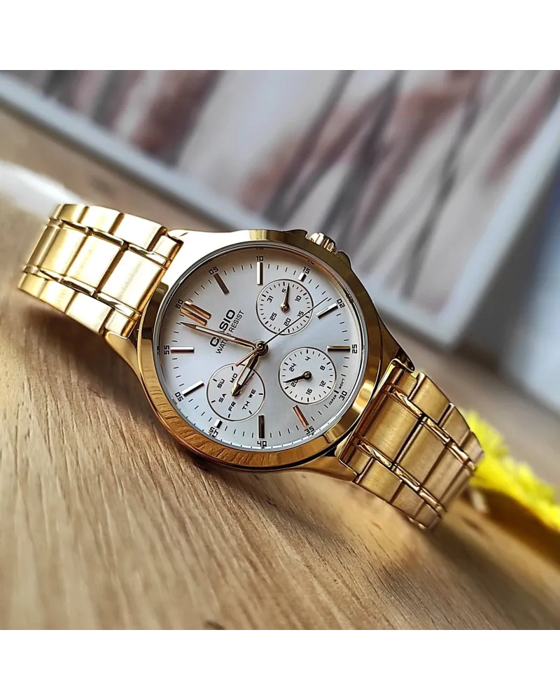 ZEGAREK DAMSKI CASIO LTP-V300G-7A (zd566b) + BOX ZEGAREK DAMSKI CASIO LTP-V300G-7A (zd566b) + BOX