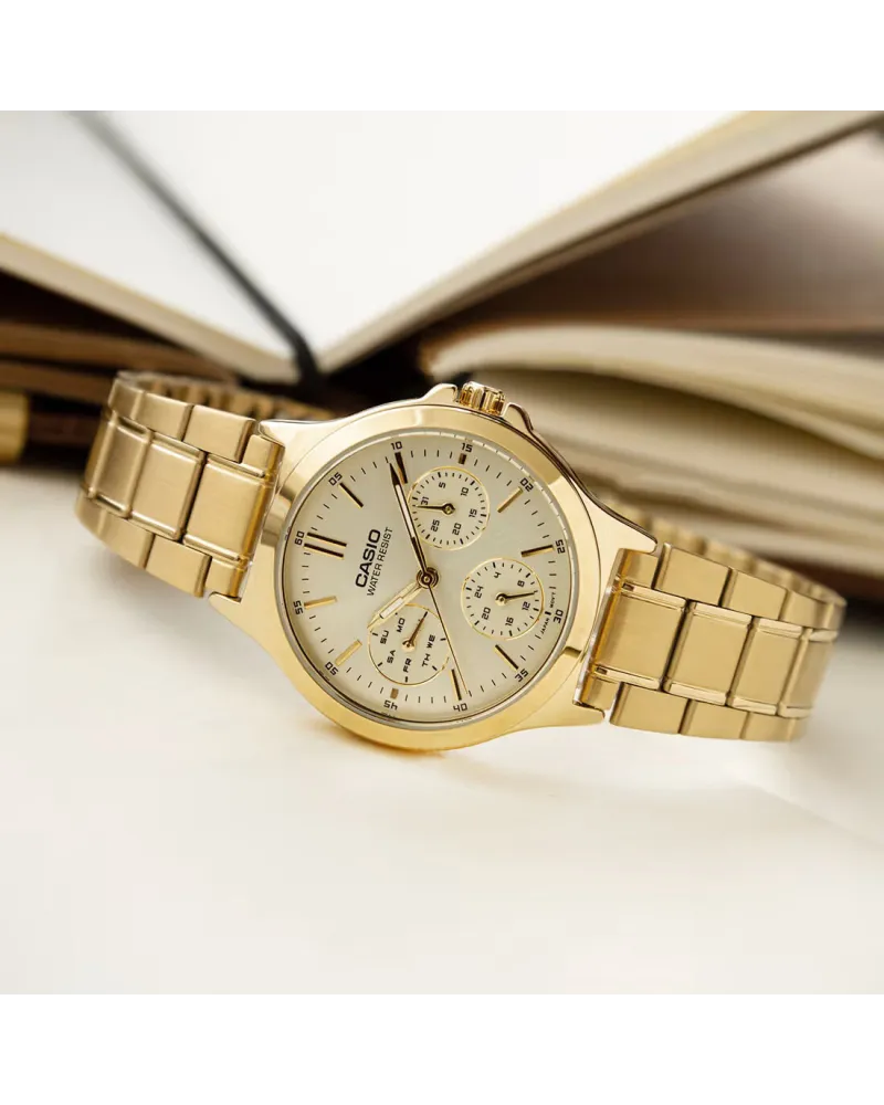 ZEGAREK DAMSKI CASIO LTP-V300G-9A (zd566c) + BOX ZEGAREK DAMSKI CASIO LTP-V300G-9A (zd566c) + BOX