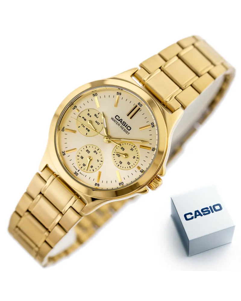 ZEGAREK DAMSKI CASIO LTP-V300G-9A (zd566c) + BOX ZEGAREK DAMSKI CASIO LTP-V300G-9A (zd566c) + BOX