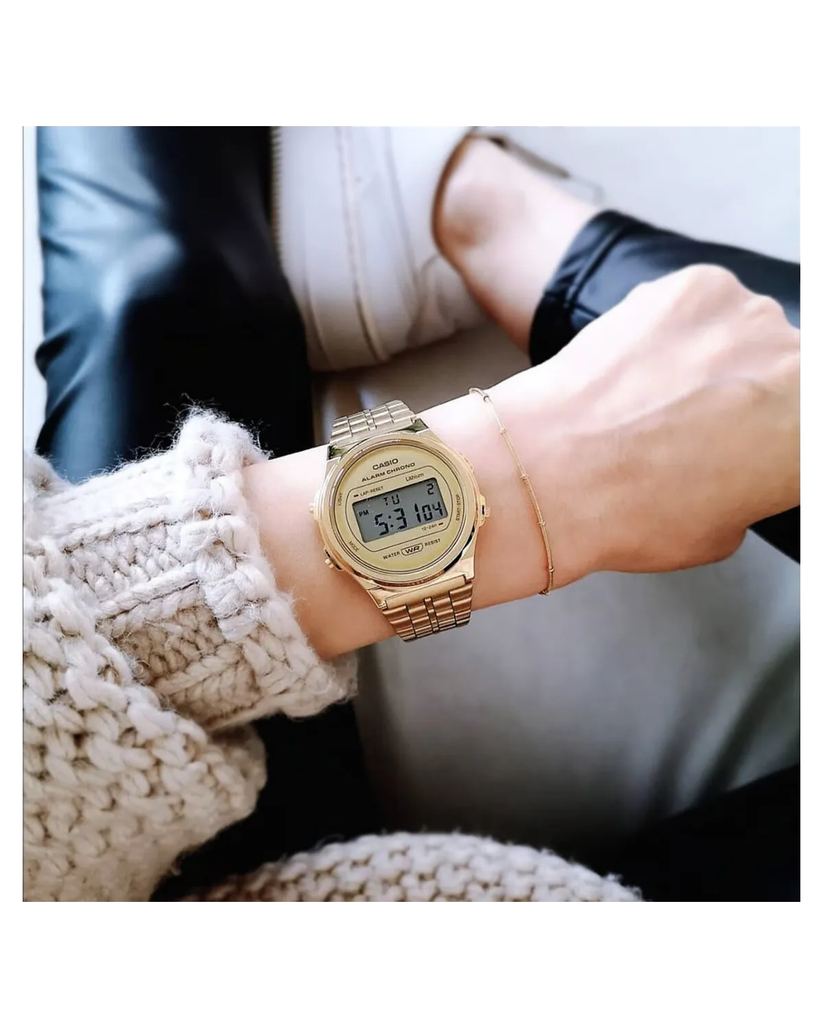 ZEGAREK DAMSKI CASIO Vintage Iconic A171WEG-9ADF + BOX