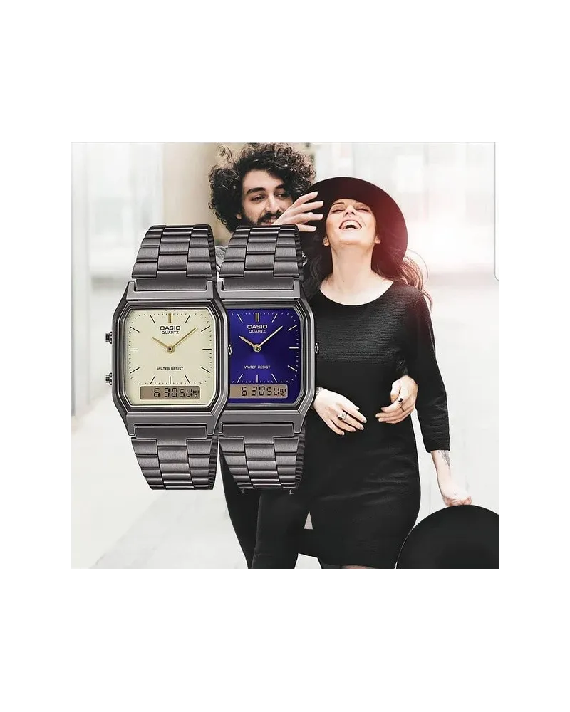 ZEGAREK UNISEX CASIO Vintage  AQ-230GG-2A + BOX