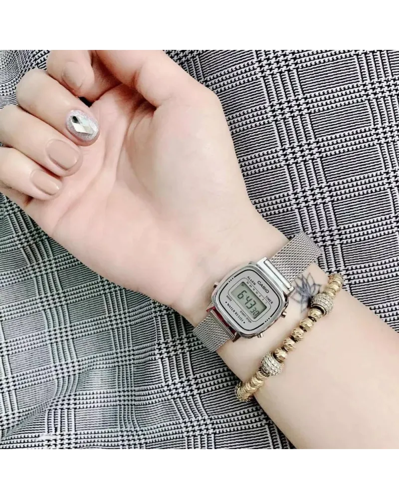 Zegarek Damski Casio Retro Vintage LA670WEM-7DF + BOX Zegarek Damski Casio Retro Vintage LA670WEM-7DF + BOX