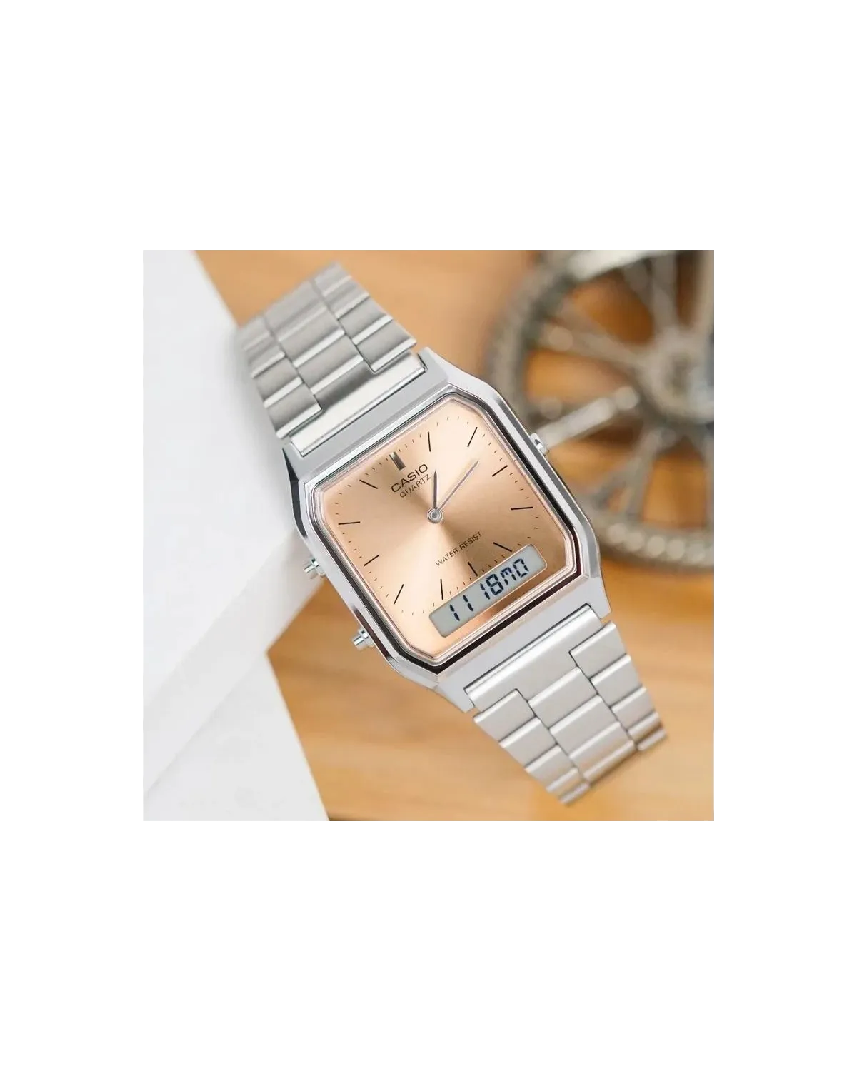 ZEGAREK UNISEX CASIO Vintage AQ-230A-4AMQYDF + BOX ZEGAREK UNISEX CASIO Vintage AQ-230A-4AMQYDF + BOX
