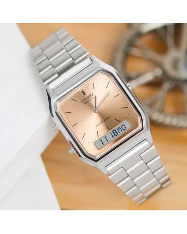 ZEGAREK UNISEX CASIO Vintage AQ-230A-4AMQYDF + BOX ZEGAREK UNISEX CASIO Vintage AQ-230A-4AMQYDF + BOX