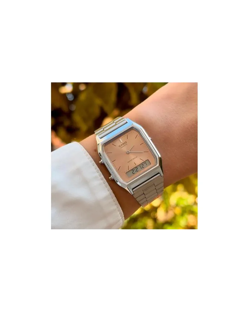 ZEGAREK UNISEX CASIO Vintage AQ-230A-4AMQYDF + BOX ZEGAREK UNISEX CASIO Vintage AQ-230A-4AMQYDF + BOX