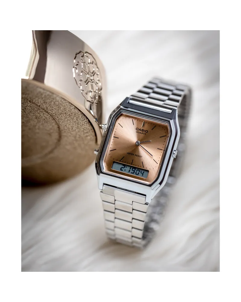 ZEGAREK UNISEX CASIO Vintage AQ-230A-4AMQYDF + BOX ZEGAREK UNISEX CASIO Vintage AQ-230A-4AMQYDF + BOX