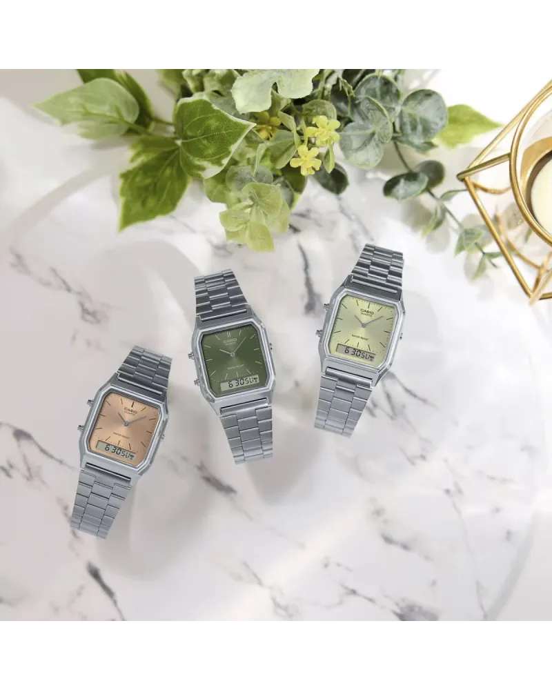 ZEGAREK UNISEX CASIO Vintage AQ-230A-4AMQYDF + BOX ZEGAREK UNISEX CASIO Vintage AQ-230A-4AMQYDF + BOX