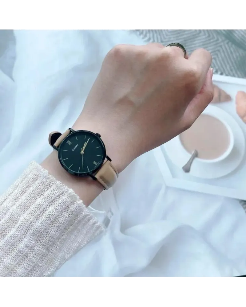 ZEGAREK DAMSKI CASIO LTP-VT02BL-1A KLASYKA + BOX