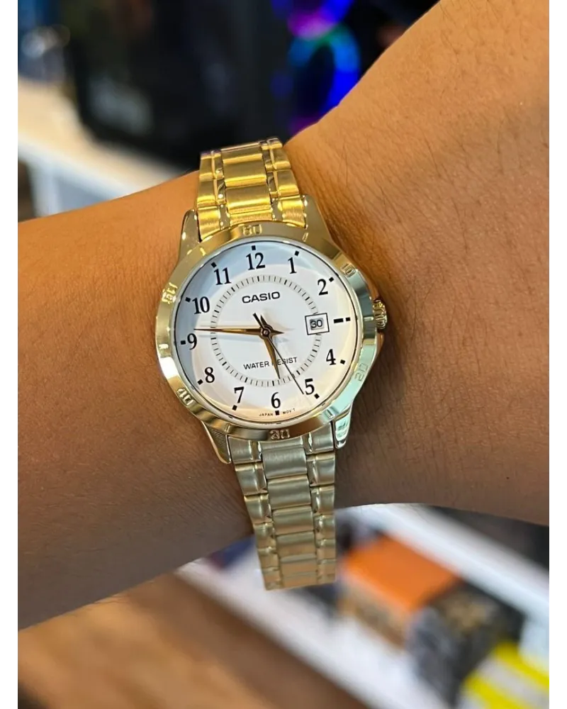 ZEGAREK DAMSKI CASIO LTP-V004G-7BUDF (zd568b) + BOX