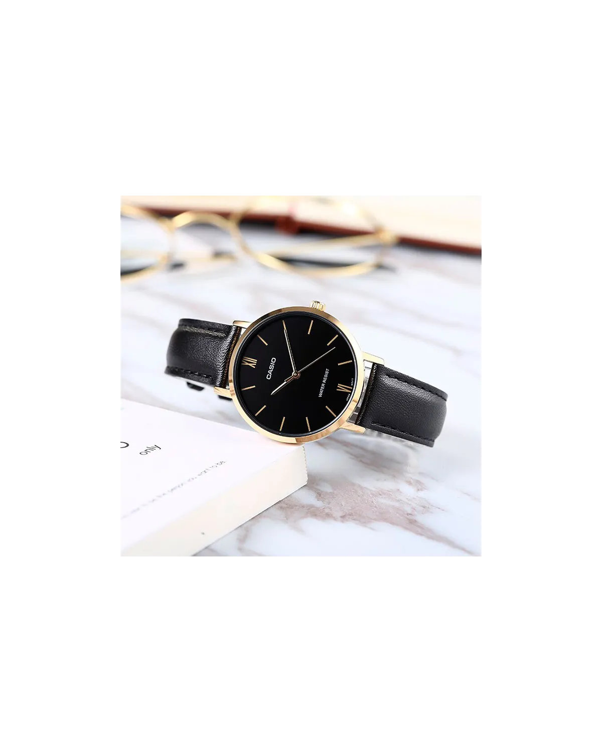 ZEGAREK DAMSKI CASIO LTP-VT01GL-1B + BOX (zd634a)