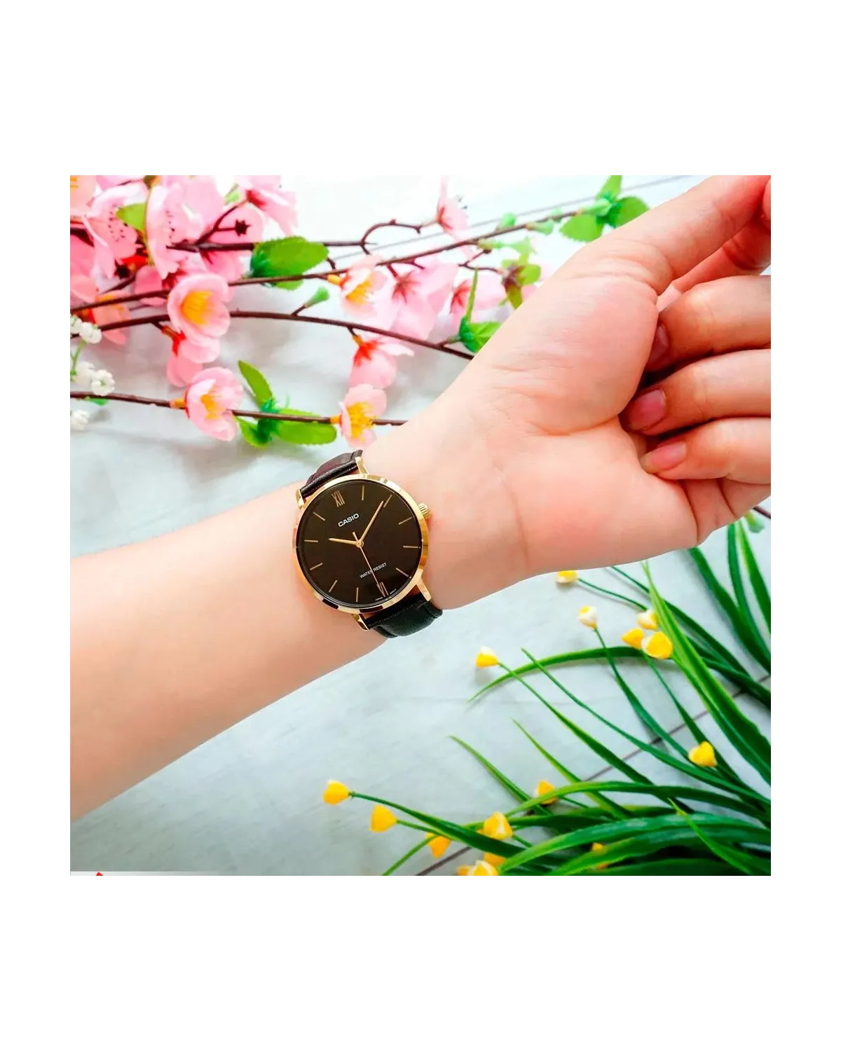 ZEGAREK DAMSKI CASIO LTP-VT01GL-1B + BOX (zd634a)
