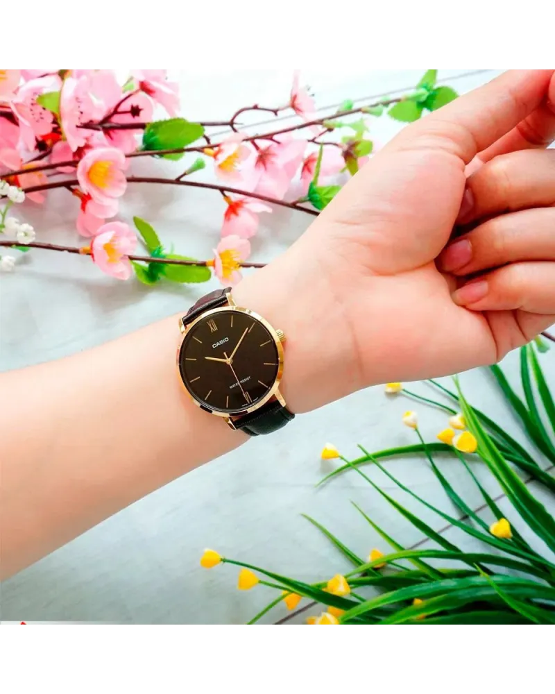 ZEGAREK DAMSKI CASIO LTP-VT01GL-1B + BOX (zd634a)