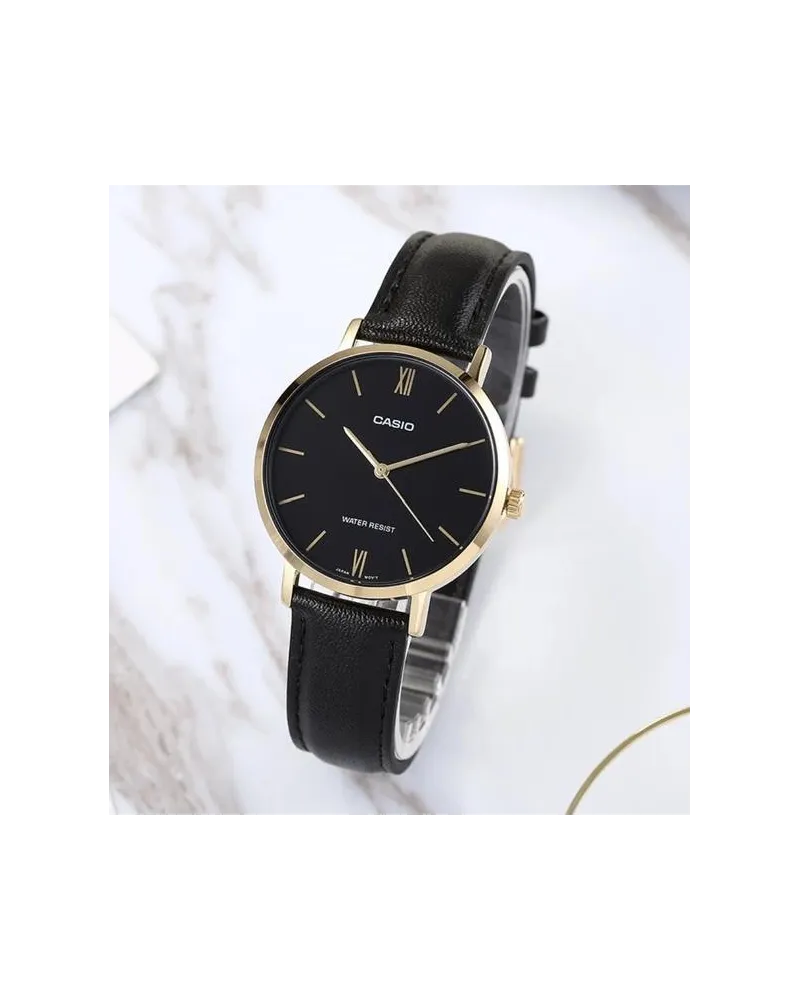 ZEGAREK DAMSKI CASIO LTP-VT01GL-1B + BOX (zd634a)