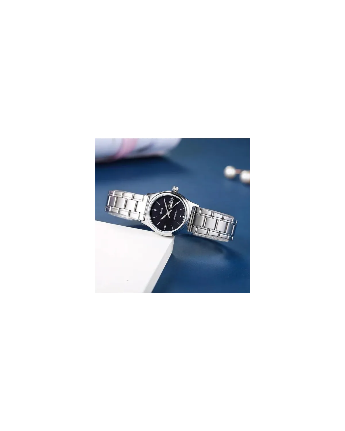 ZEGAREK DAMSKI CASIO LTP-V006D-1B2 (zd587i) + BOX ZEGAREK DAMSKI CASIO LTP-V006D-1B2 (zd587i) + BOX