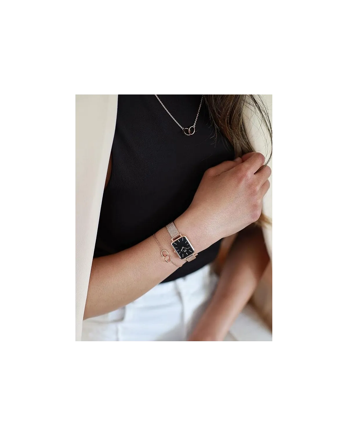 ZEGAREK DAMSKI DANIEL WELLINGTON DW00100432 - QUADRO (zw505d)