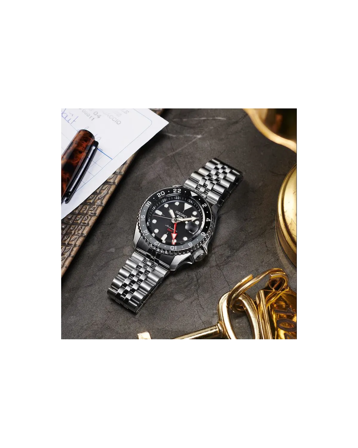 ZEGAREK MĘSKI SEIKO 5 SPORTS SSK001K1 GMT AUTOMAT WR100 + BOX ZEGAREK MĘSKI SEIKO 5 SPORTS SSK001K1 GMT AUTOMAT WR100 + BOX
