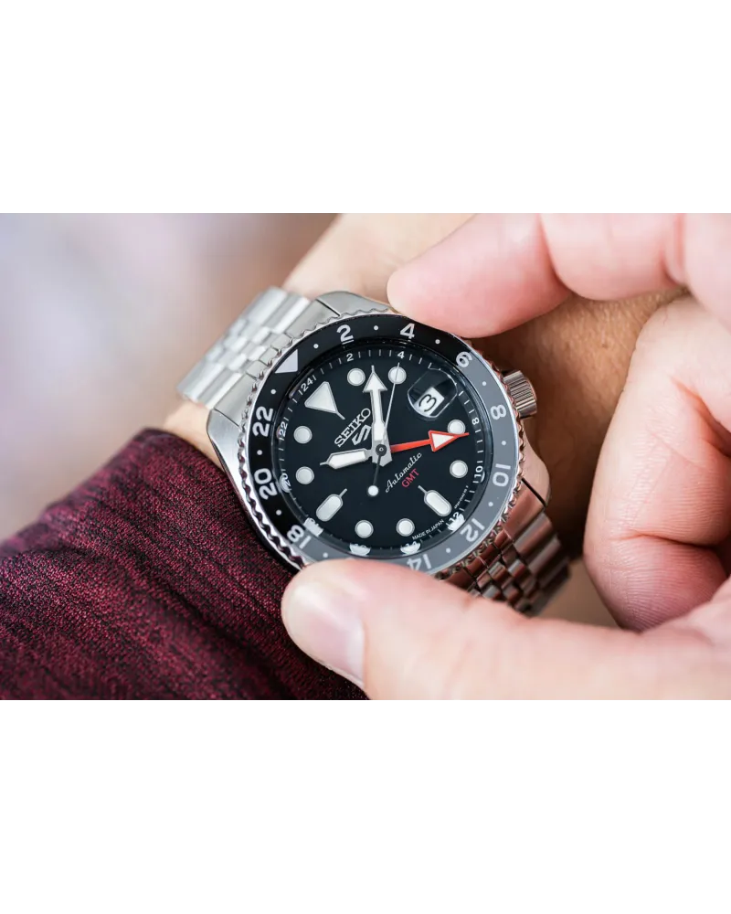 ZEGAREK MĘSKI SEIKO 5 SPORTS SSK001K1 GMT AUTOMAT WR100 + BOX ZEGAREK MĘSKI SEIKO 5 SPORTS SSK001K1 GMT AUTOMAT WR100 + BOX