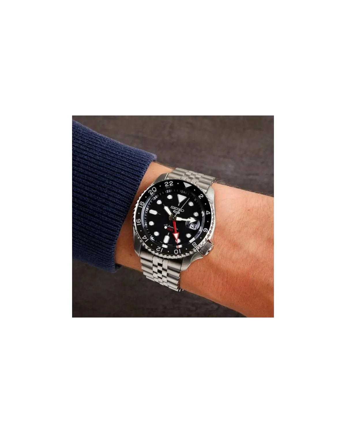 ZEGAREK MĘSKI SEIKO 5 SPORTS SSK001K1 GMT AUTOMAT WR100 + BOX ZEGAREK MĘSKI SEIKO 5 SPORTS SSK001K1 GMT AUTOMAT WR100 + BOX