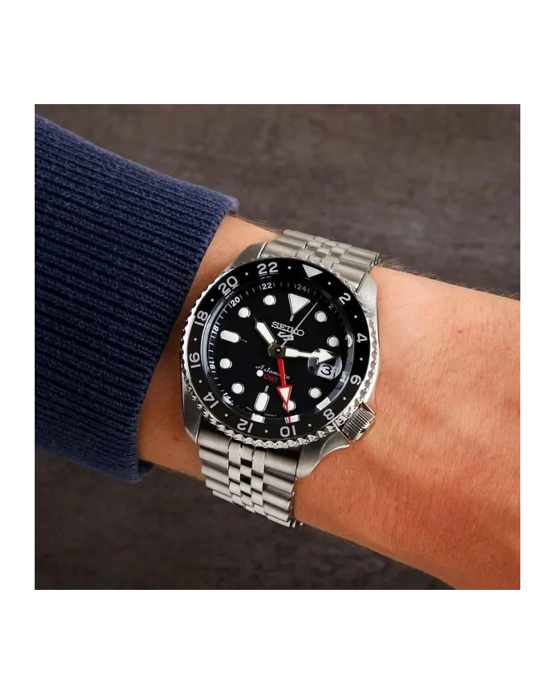 ZEGAREK MĘSKI SEIKO 5 SPORTS SSK001K1 GMT AUTOMAT WR100 + BOX ZEGAREK MĘSKI SEIKO 5 SPORTS SSK001K1 GMT AUTOMAT WR100 + BOX