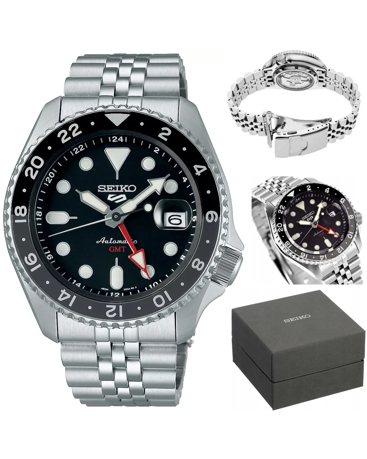 ZEGAREK MĘSKI SEIKO 5 SPORTS SSK001K1 GMT AUTOMAT WR100 + BOX ZEGAREK MĘSKI SEIKO 5 SPORTS SSK001K1 GMT AUTOMAT WR100 + BOX