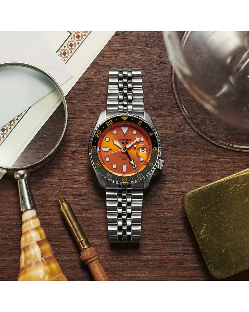 ZEGAREK MĘSKI SEIKO 5 SPORTS SSK005K1 GMT AUTOMAT WR100 + BOX ZEGAREK MĘSKI SEIKO 5 SPORTS SSK005K1 GMT AUTOMAT WR100 + BOX