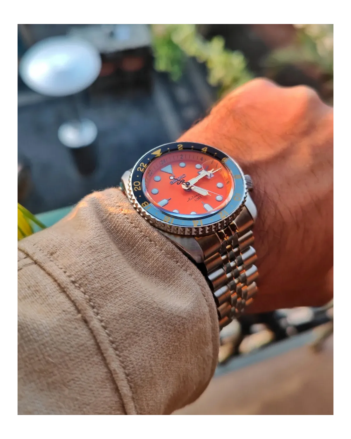 ZEGAREK MĘSKI SEIKO 5 SPORTS SSK005K1 GMT AUTOMAT WR100 + BOX ZEGAREK MĘSKI SEIKO 5 SPORTS SSK005K1 GMT AUTOMAT WR100 + BOX