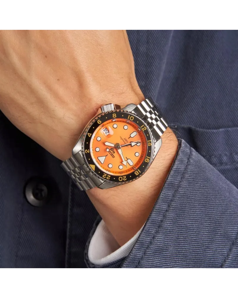 ZEGAREK MĘSKI SEIKO 5 SPORTS SSK005K1 GMT AUTOMAT WR100 + BOX ZEGAREK MĘSKI SEIKO 5 SPORTS SSK005K1 GMT AUTOMAT WR100 + BOX