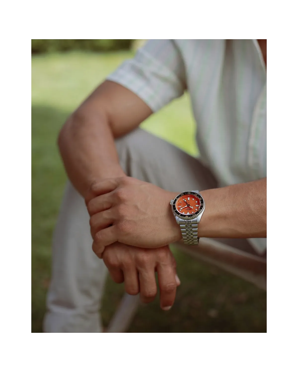 ZEGAREK MĘSKI SEIKO 5 SPORTS SSK005K1 GMT AUTOMAT WR100 + BOX ZEGAREK MĘSKI SEIKO 5 SPORTS SSK005K1 GMT AUTOMAT WR100 + BOX