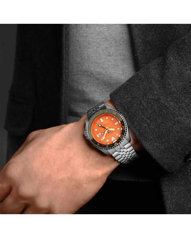 ZEGAREK MĘSKI SEIKO 5 SPORTS SSK005K1 GMT AUTOMAT WR100 + BOX ZEGAREK MĘSKI SEIKO 5 SPORTS SSK005K1 GMT AUTOMAT WR100 + BOX