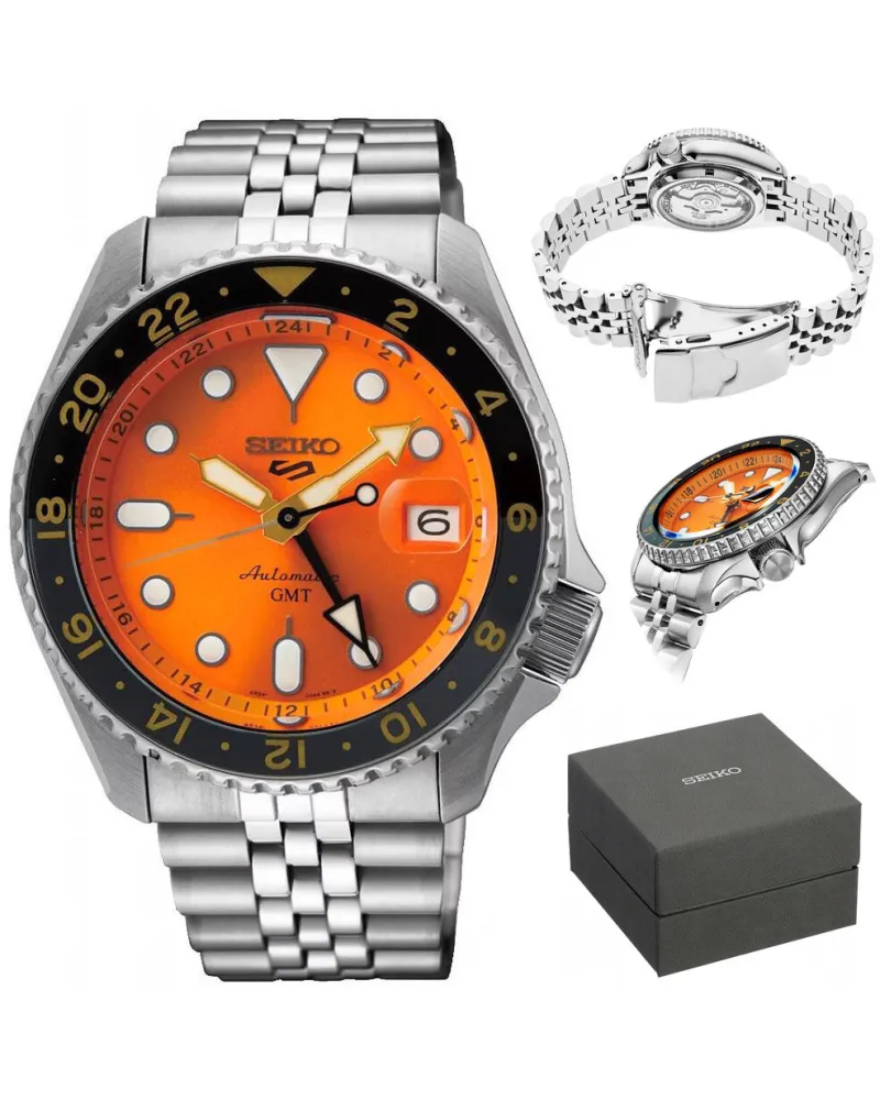 ZEGAREK MĘSKI SEIKO 5 SPORTS SSK005K1 GMT AUTOMAT WR100 + BOX ZEGAREK MĘSKI SEIKO 5 SPORTS SSK005K1 GMT AUTOMAT WR100 + BOX