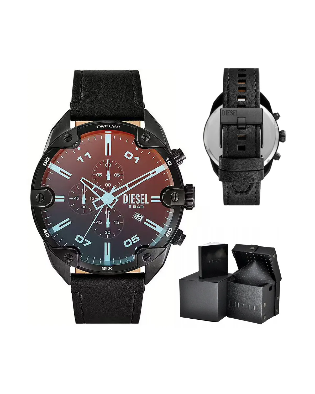 ZEGAREK MĘSKI DIESEL Spiked Chronograph DZ4667 + BOX ZEGAREK MĘSKI DIESEL Spiked Chronograph DZ4667 + BOX