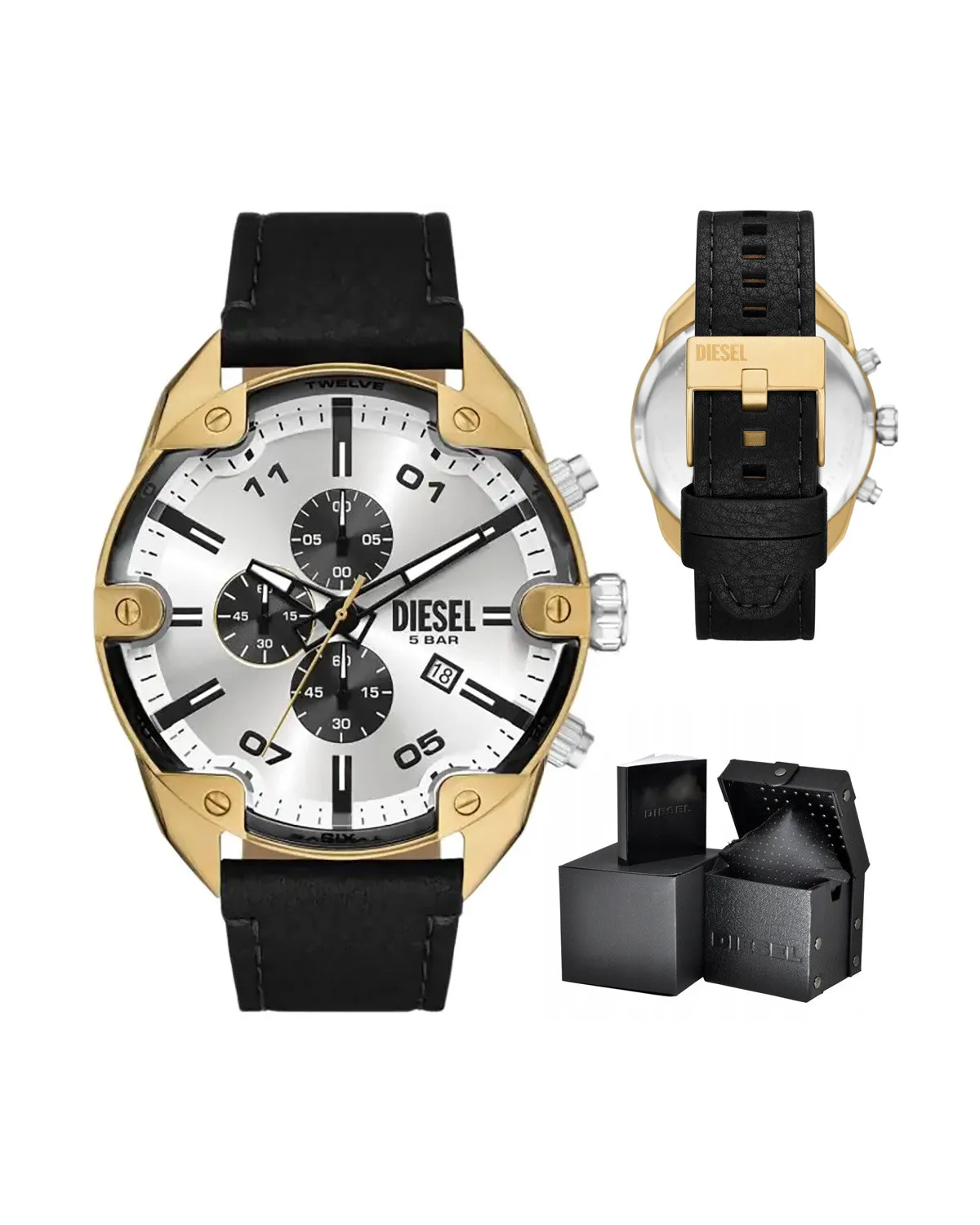 ZEGAREK MĘSKI DIESEL Spiked Chronograph DZ4671 + BOX ZEGAREK MĘSKI DIESEL Spiked Chronograph DZ4671 + BOX