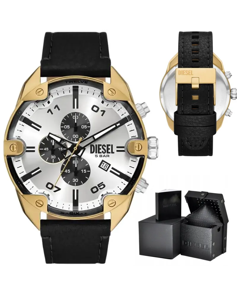 ZEGAREK MĘSKI DIESEL Spiked Chronograph DZ4671 + BOX ZEGAREK MĘSKI DIESEL Spiked Chronograph DZ4671 + BOX