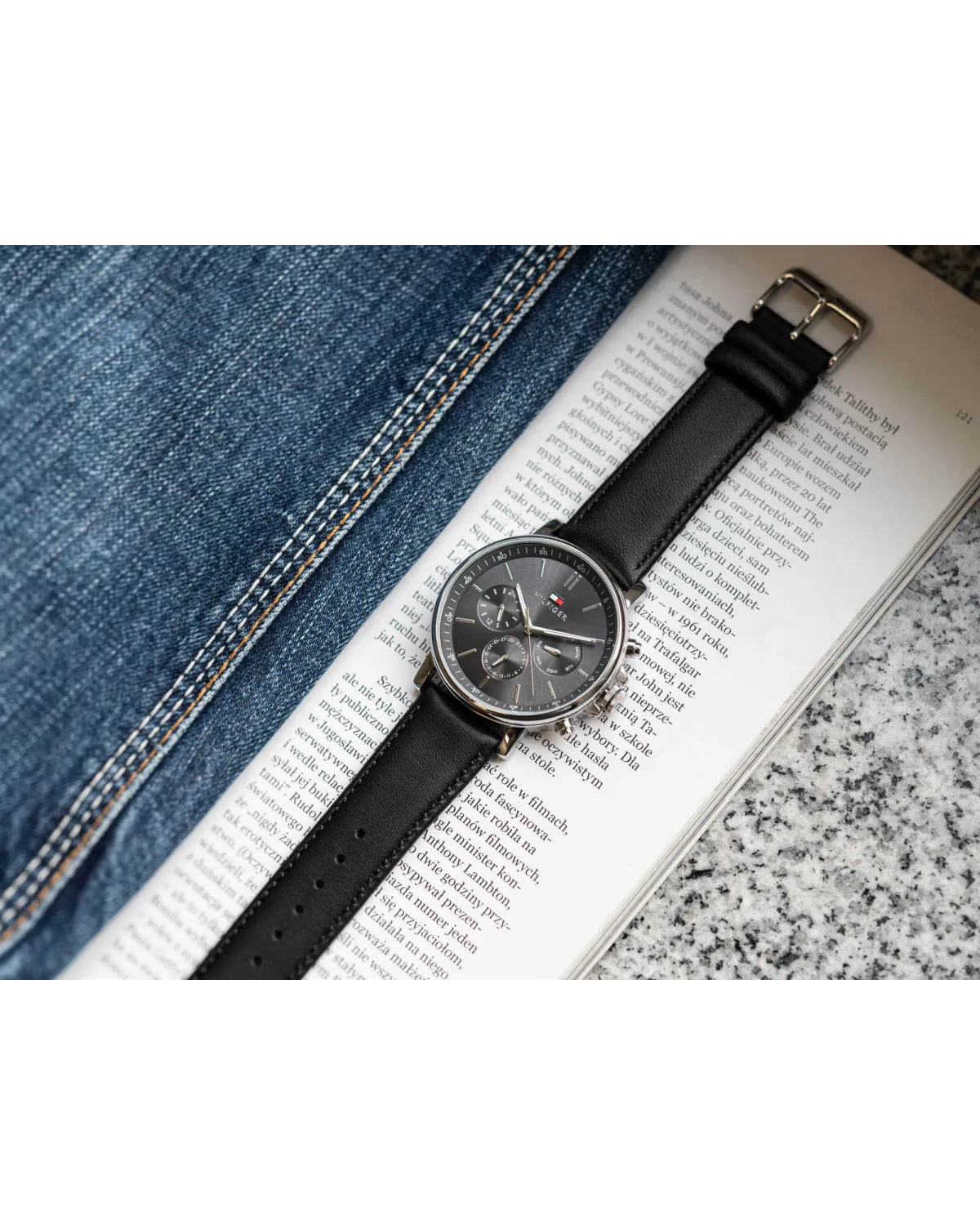 ZEGAREK MĘSKI TOMMY HILFIGER TYSON 1710586 (zf100g) + BOX ZEGAREK MĘSKI TOMMY HILFIGER TYSON 1710586 (zf100g) + BOX