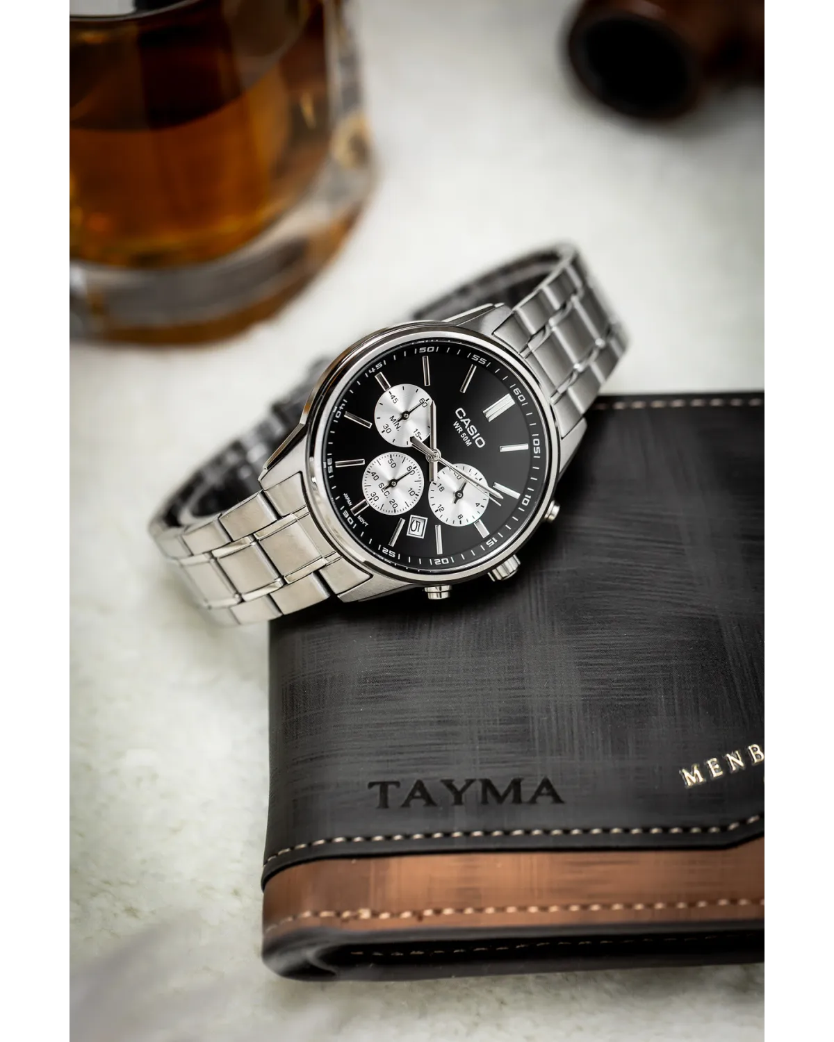 ZEGAREK MĘSKI CASIO MTP-E515D-1A (zd265a) + BOX