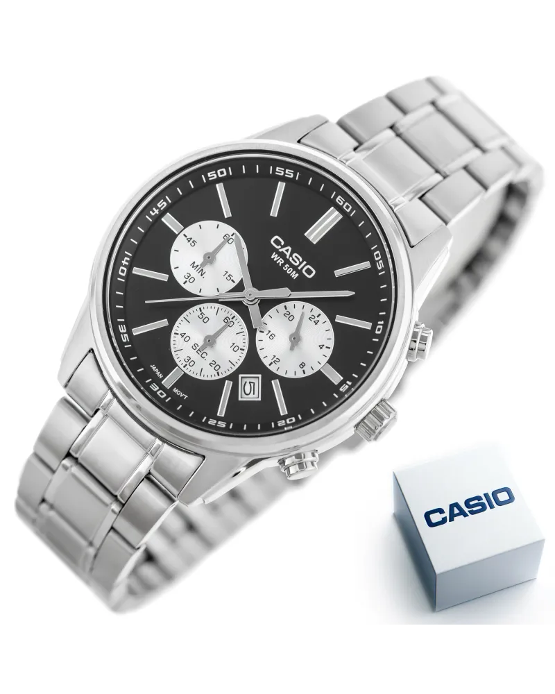ZEGAREK MĘSKI CASIO MTP-E515D-1A (zd265a) + BOX