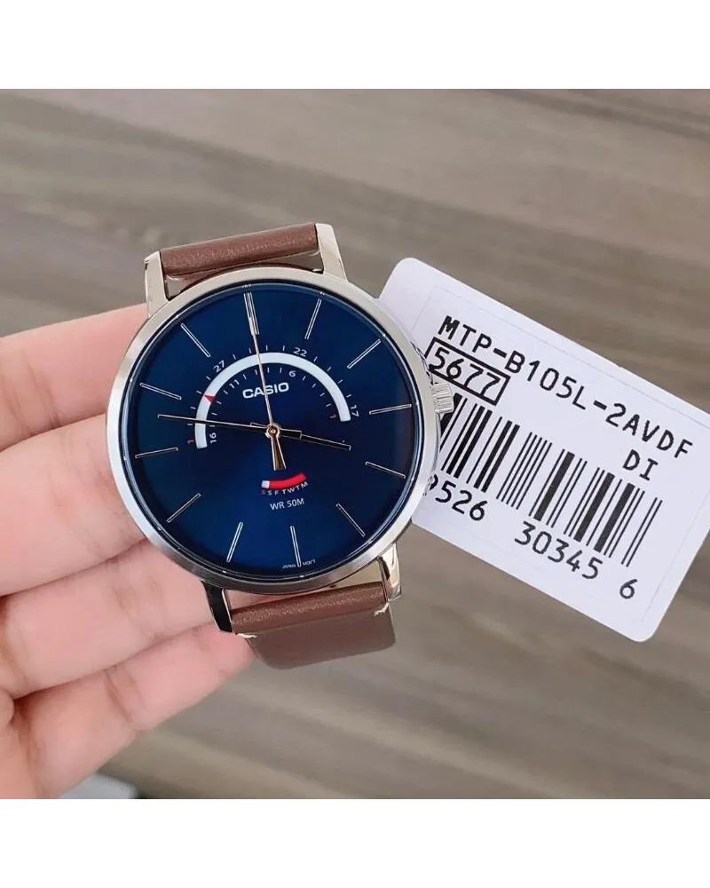 ZEGAREK MĘSKI CASIO MTP-B105L-2AV (zd181d) + BOX