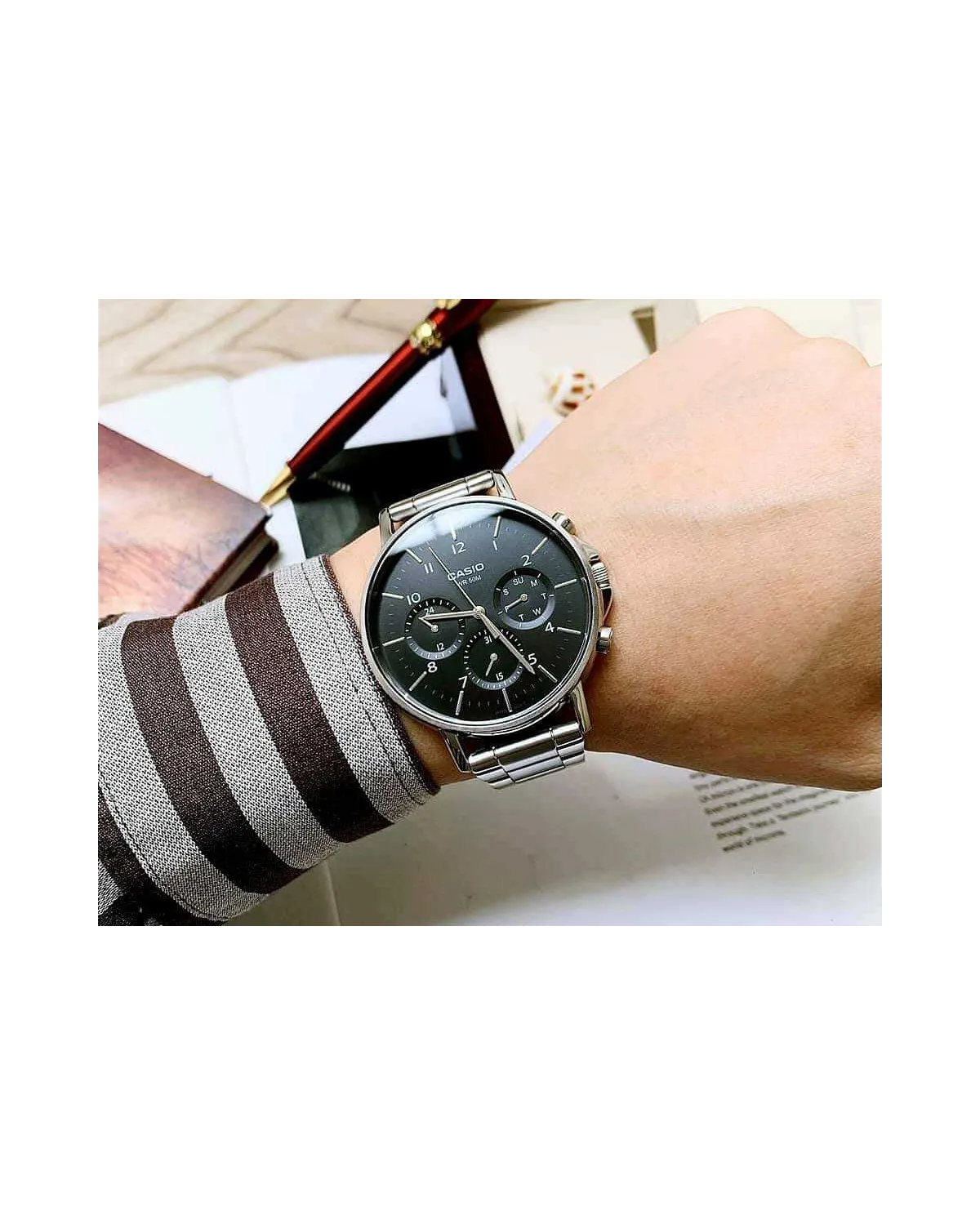 ZEGAREK MĘSKI CASIO MTP-E321D-1A (zd269a) + BOX ZEGAREK MĘSKI CASIO MTP-E321D-1A (zd269a) + BOX