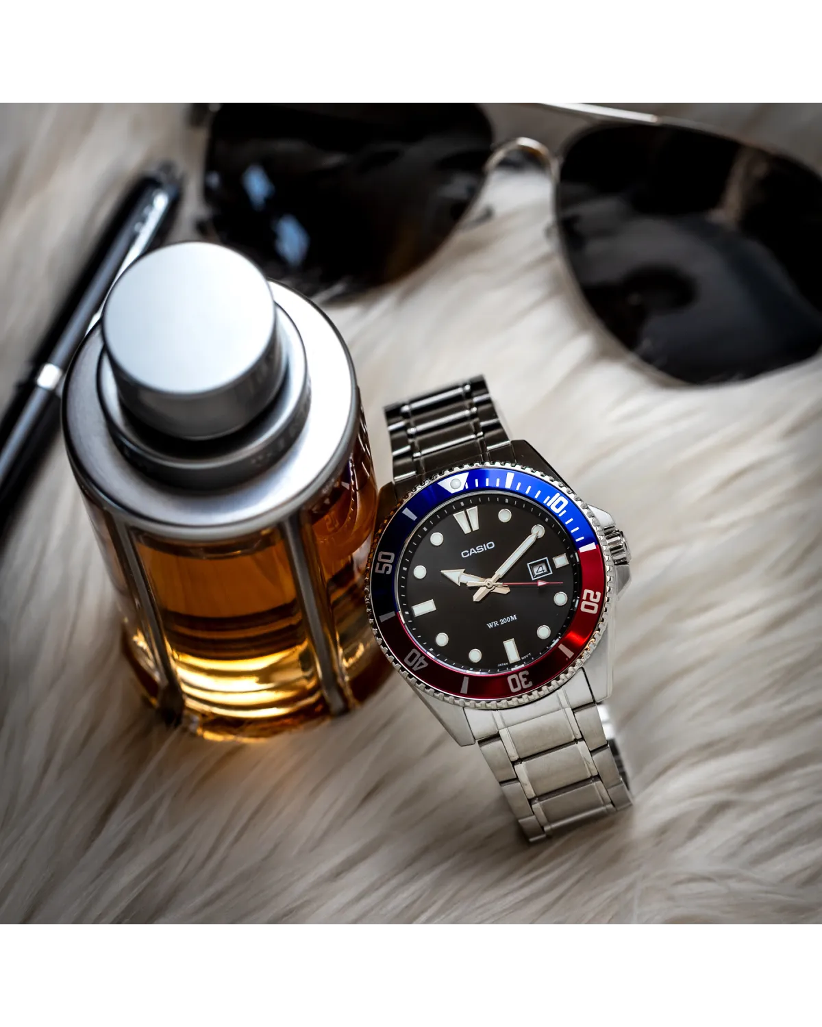 Zegarek Męski Casio MDV-107D-1A3 + BOX