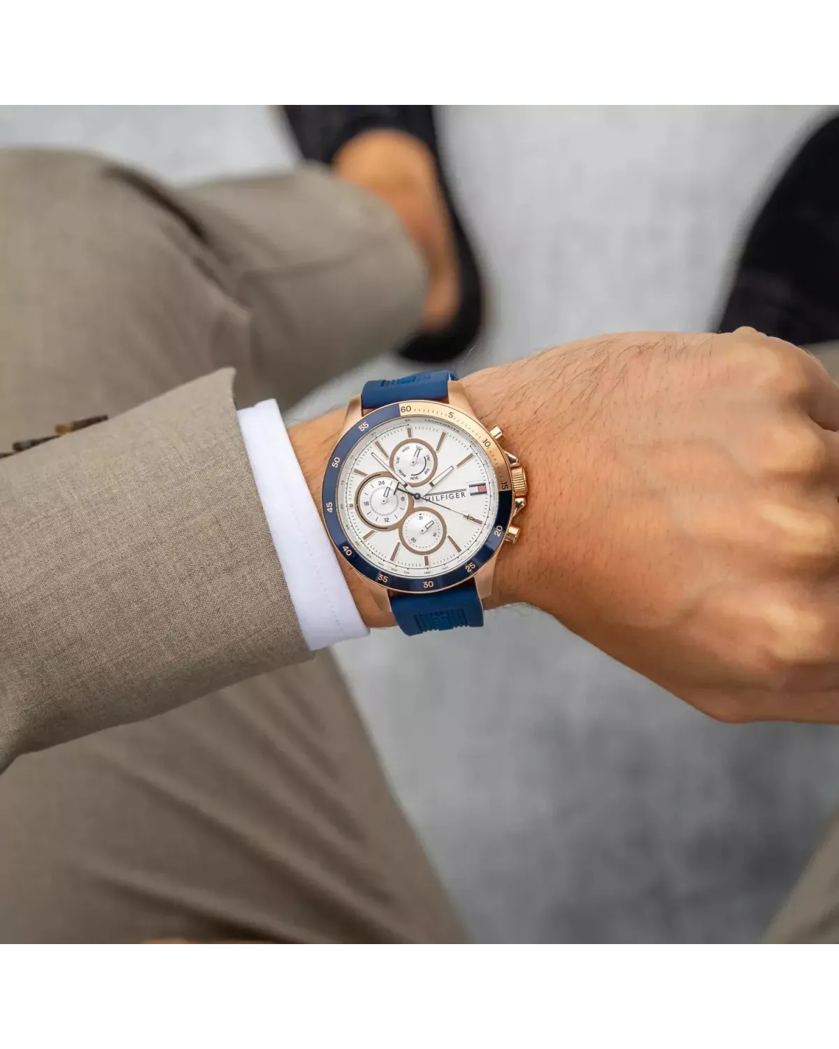 ZEGAREK MĘSKI TOMMY HILFIGER Bank 1791778 (zf064a) + BOX