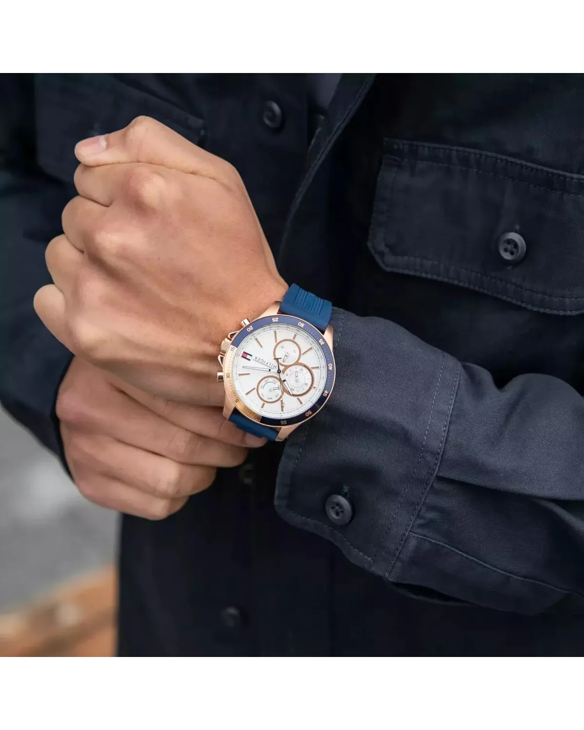 ZEGAREK MĘSKI TOMMY HILFIGER Bank 1791778 (zf064a) + BOX