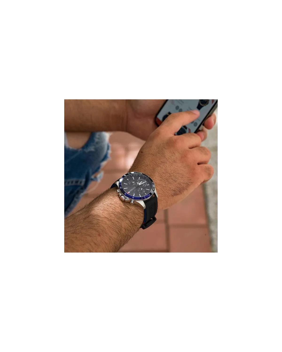ZEGAREK MĘSKI TOMMY HILFIGER 1791724 BANK (zf023d)