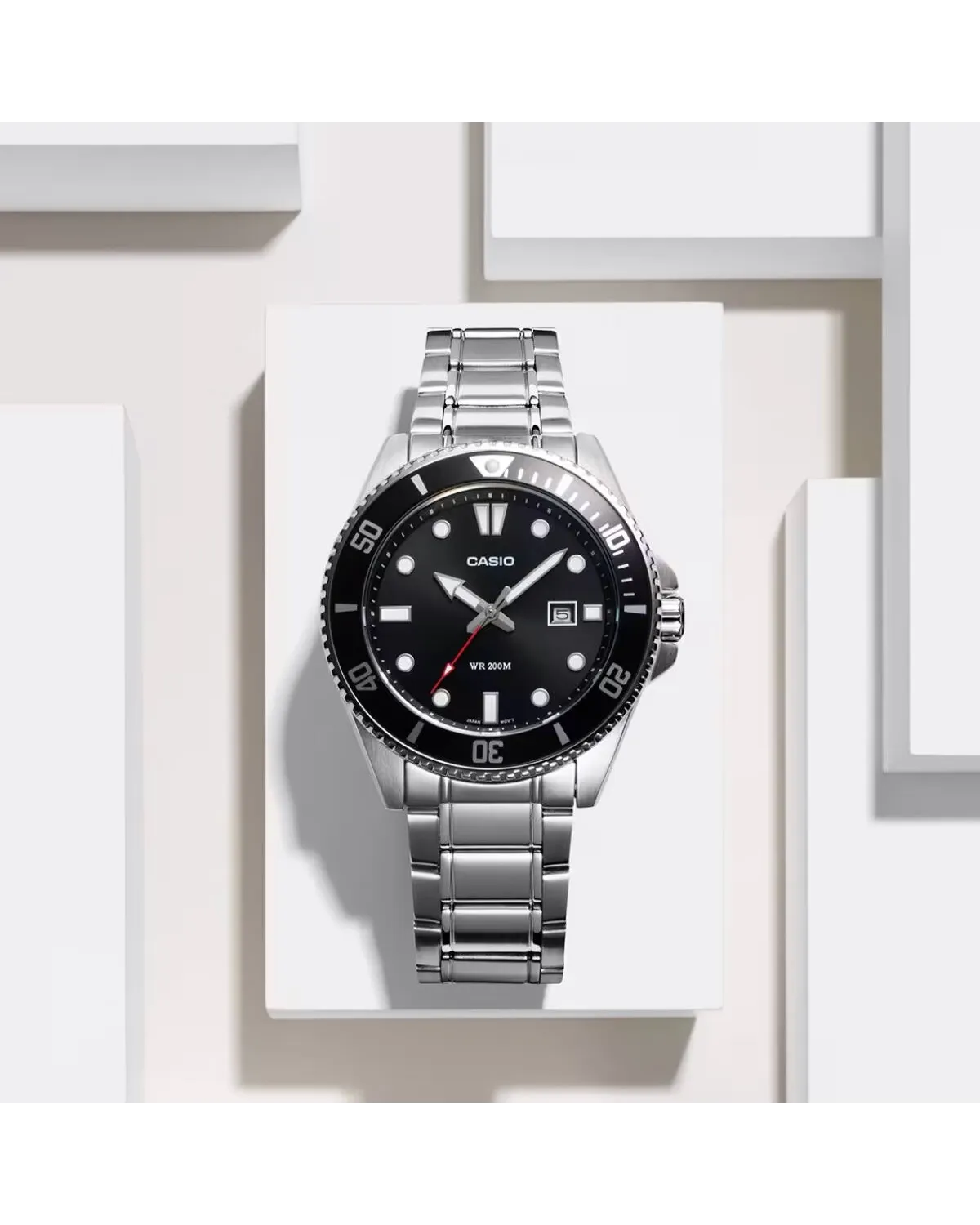 Zegarek Męski Casio MDV-107D-1A1 WR200 + BOX